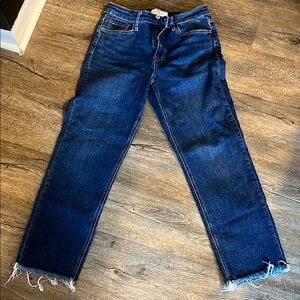 VERVET BY FLYING MONKEY Dark Blue Ankle Jeans